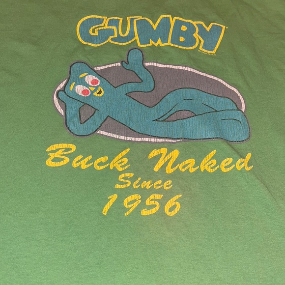 Delta Other - Vintage Gumby Tshirt mens size 2XL. Buck naked since 1956